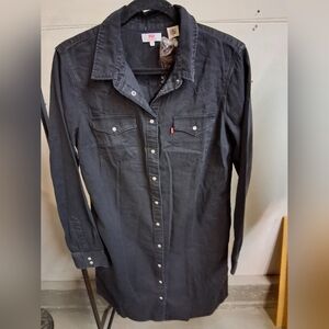 Levi's Black Denim Dress